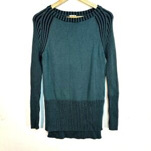 SMARTWOOL Ripple Creek pullover tunic woman's Small teal‎ wool sweater